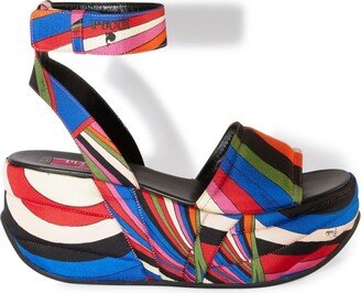 Pucciami Iride-print platform sandals