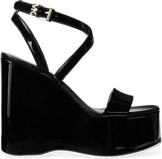 Paola 127MM Patent Platform Wedge Sandals