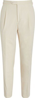 Saman Amel Cotton-Blend Tailored Trousers