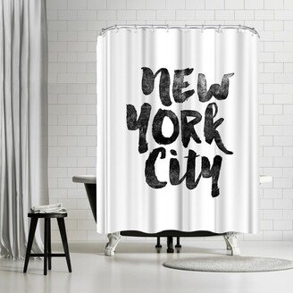 71 x 74 Shower Curtain, New York City Bw by Motivated Type