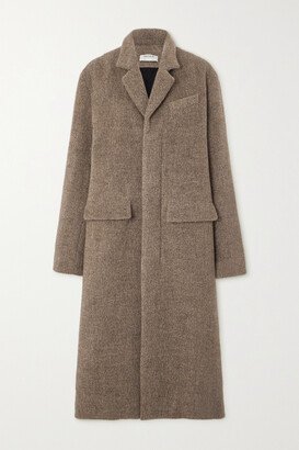 Llama Wool-blend Coat - Brown