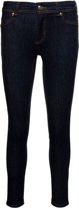 Mid-Rise Skinny Stretched Jeans