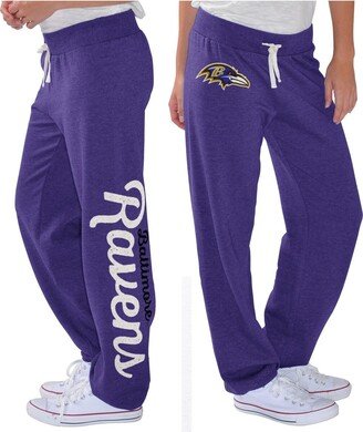 Women's G-iii 4Her by Carl Banks Purple Baltimore Ravens Scrimmage Fleece Pants