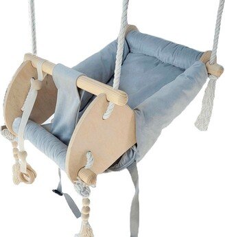 Baby Swing, Schaukel, Balançoire, Outdoor, Rocker, Indoor Swing, Grey Swing, Child Swing+ Hooks Free, Toddler Swing, Baby Shower Gift