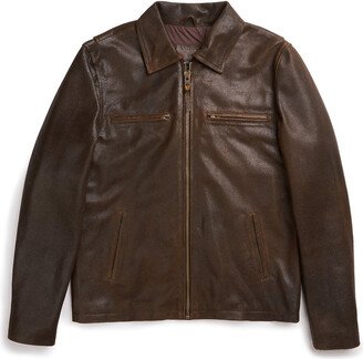 Lastwolf Rainier Moto Leather Jacket - Cracked Brown