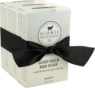 Unscented Goat Milk Bar Soap Bundle, Pack of 3