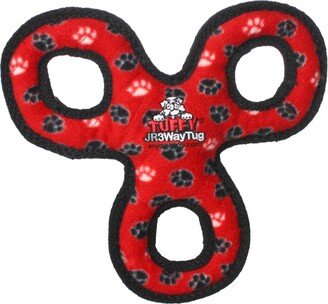 Tuffy Jr 3WayTug Red Paw, Dog Toy