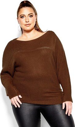 Women's Plus Size Jumper Romance - Copper - 20W