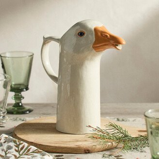 Quail Ceramics Goose Pitcher