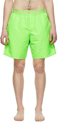 Green Greca Swim Shorts-AA