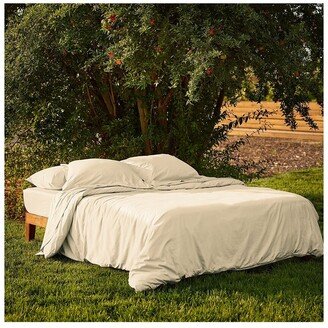 Bombacio Linens Sunrise Ivory Sateen Duvet Cover