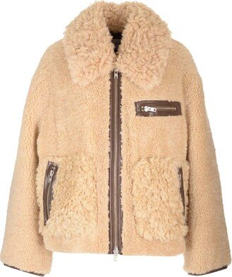 'joann' Faux Shearling Jacket-AB