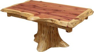 Kunkle Holdings, LLC Red Cedar Log - Stump Coffee Table