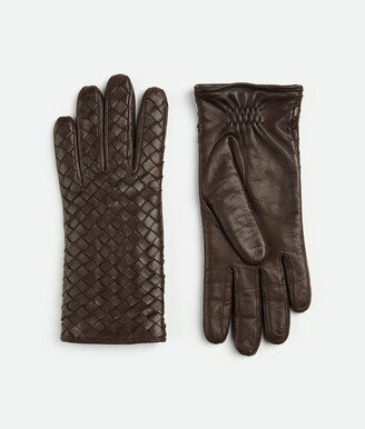 Intrecciato Leather Gloves