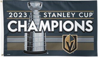 Wincraft Vegas Golden Knights 2023 Stanley Cup Champions Locker Room 3' x 5' On-Ice Single-Sided Deluxe Flag