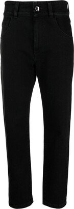 High-Rise Slim-Cut Jeans-AB