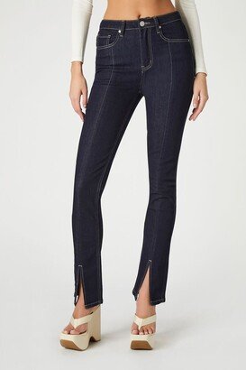 Slim-Fit Slit Jeans