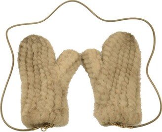 Minkmitt Strapped Gloves