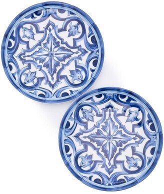 Set Of Two Patterned 19cm Side Plates