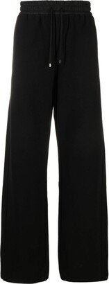 Wide-Leg Cotton Track Pants-AD