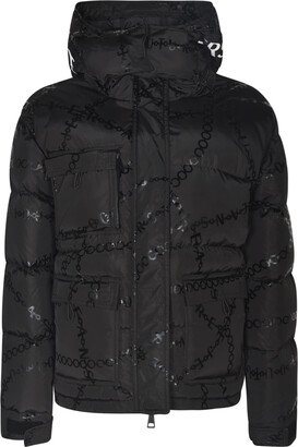 Logo Printed Padded Jacket-AA