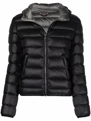 Zip-Up Hooded Puffer Jacket-AI