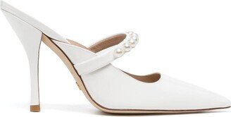 Goldie 100mm pointed-toe mules