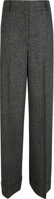 High Waist Straight Leg Trousers-DD