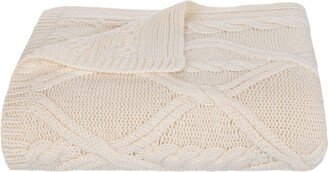 Tuwi Luna Aran Throw In Cream