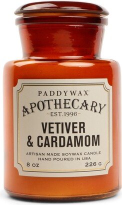 Apothecary Glass Candle - Vetiver & Cardamom, 8-oz.