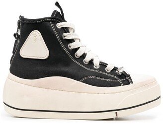 Lace-Up Hi-Top Sneakers
