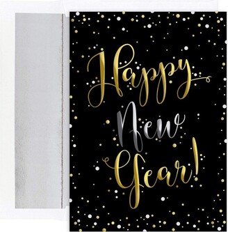 Masterpiece Studios Masterpiece Holiday Collection 16-Count Christmas Cards with Foil Lined Envelopes, Happy New Year