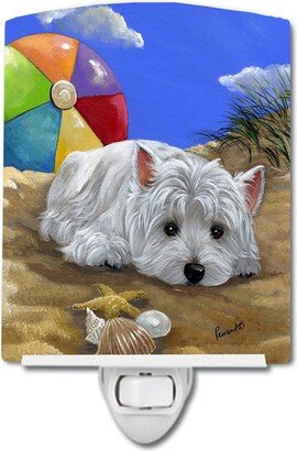 Westie Beach Baby Ceramic Night Light