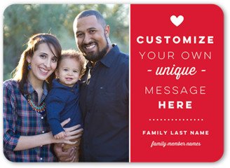 Valentine's Day Cards: Custom Love Valentine's Card, Red, Matte, Signature Smooth Cardstock, Rounded