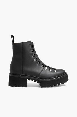 Nanette leather combat boots