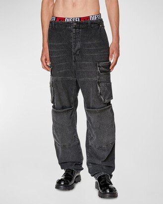 Men's D-Fish-S Relaxed Cargo Jeans