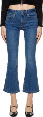 Blue 'Le Crop Mini Boot' Jeans-AB