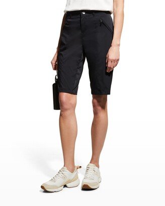 Zena Zip-Pocket Bermuda Shorts