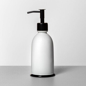 Stoneware Soap Pump White/Black