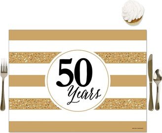 Big Dot Of Happiness We Still Do - 50th Wedding Anniversary - Party Table Decor Party Placemats 16 Ct