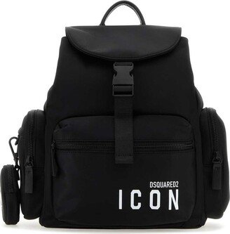 Icon Printed PFoldover-Top Backpack