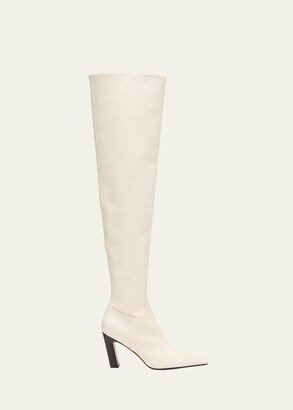Marfa Calfskin Over-The-Knee Boots
