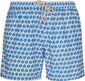 All-Over Printed Drawstring Swim Shorts-AS