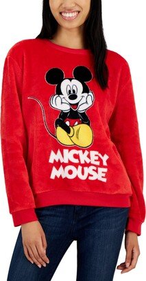 Juniors' Mickey Mouse Graphic Cozy Sweatshirt