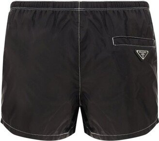 Logo Plaque Swim Shorts-AC