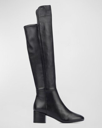 Lizetta Stretch Leather Over-The-Knee Boots