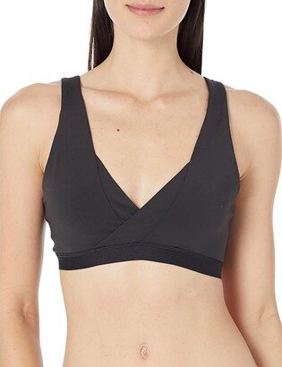 Yoga Essentials Studio Light Support Nursing Bra (Black) Women's Bra