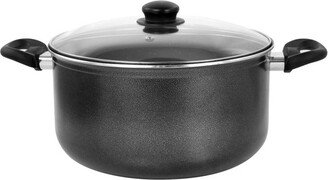 Pallermo 9 Qt Aluminum Dutch Oven with Lid in Charcoal