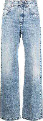 High-Waisted Wide-Leg Jeans-BG