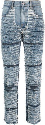 Ripped-Detail Skinny Jeans-AD